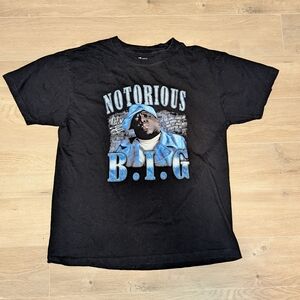 Notorious B.I.G. Black and Blue Graphic Tee